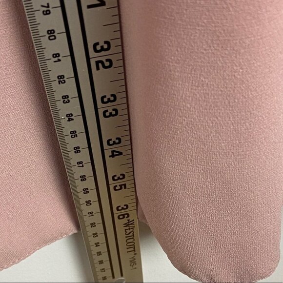 NWT ASOS Blush Pink Ruffle Front Button Down Dress Size 12 New W Tags Shift Boho - Picture 11 of 13